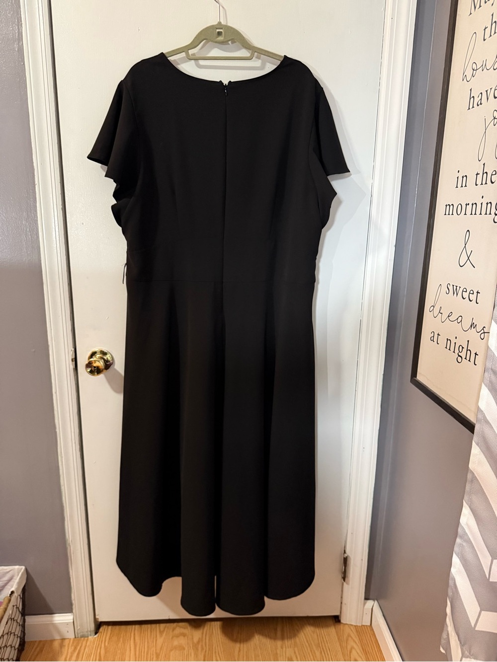 Lane Bryant Lena High-Low Black Midi Dress - Picture 4 of 7